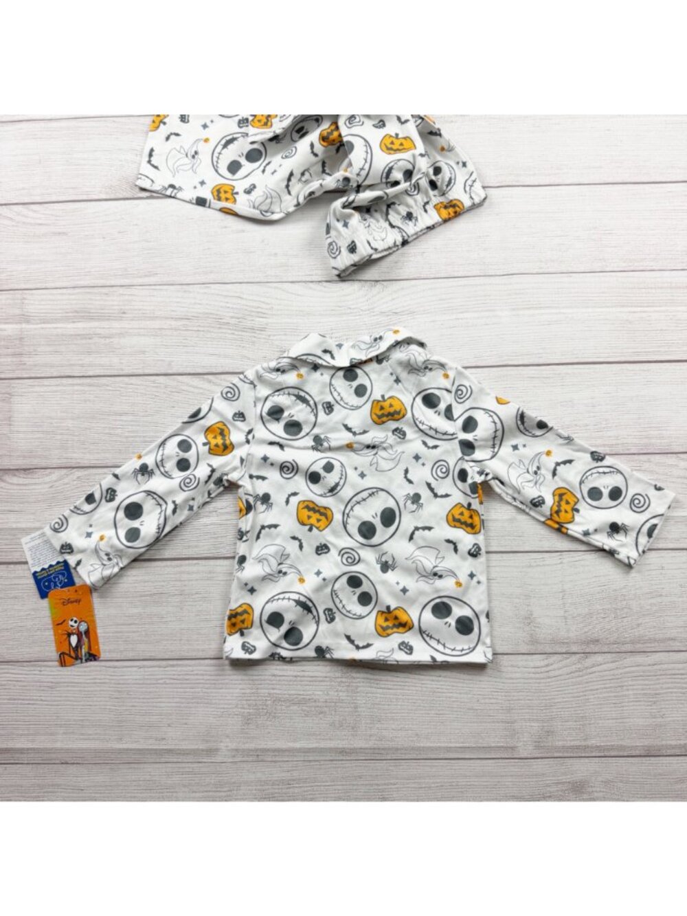 Disney Jack Skellington Toddler Halloween Pajama Set Nightmare Before NWT 3T - Picture 5 of 6